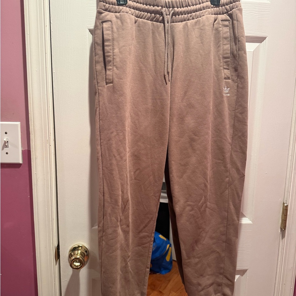 Adidas Women Beige Joggers